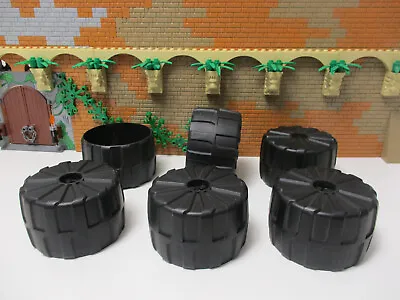Buy (D12/3) LEGO M-TRON SPACE 6 X Tires - Nozzle Black 6989 Star Wars • 72.04£