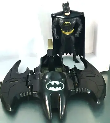 Buy Batwing (1992 Batman Returns) + Batman (1990) Kenner Flip-Down Wings Plane 1989 • 51.25£