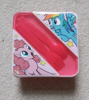 Buy Girls My Little Pony Lunchbox With Cutlery In Vgc As Shown  • 4.99£