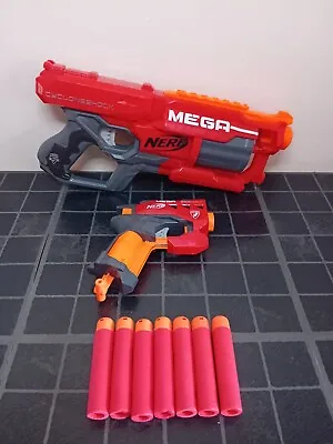 Buy Nerf Mega Cycloneshock & Hotshock Bundle Red Toy Dart Gun With Mega Darts • 5.99£