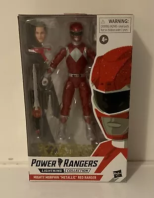 Buy Power Ranger Lightning Collection Mighty Morphin Red Ranger Metallic Sealed • 22.99£