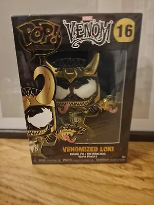 Buy NEW, FUNKO POP PIN! Collectable 4  Pin Badge #16 - Marvel Venom VENOMIZED LOKI • 6.50£