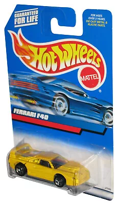 Buy Hot Wheels Ferrari F40 (1999) Mattel Yellow Die-Cast Toy Car #122 • 29.20£