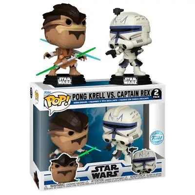 Buy Funko Pop! Star Wars: Pong Krell & Captain Rex Exclusive Pop Figure 2-Pack • 54.95£