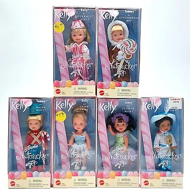 Buy 6x Mattel 2001 Nutcracker Shelly & Friends Barbie Doll / Full Set Of 6 / NrfB • 196.90£