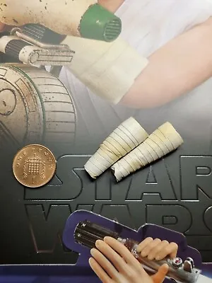 Buy Hot Toys Star Wars Rise Of Skywalker Rey White Wrist Wraps Loose 1/6th Scale • 19.99£