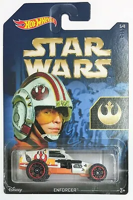 Buy Hot Wheels  Star Wars Luke Skywalker Enforcer Vehicle Car Toy • 5.98£
