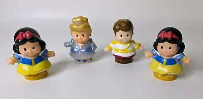 Buy Fisher Price Little People Princess Bundle Prince Charming Belle Snow White X 2 • 5.94£