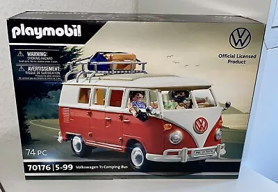 Buy Playmobil 70176 Volkswagen T1 Camping Bus Camper Motorhome Toy Model VW • 51.53£