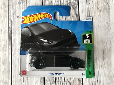Buy Hot Wheels Tesla Model Y Black EV Vehicle Diecast Toy Model Car 1:64 In Box • 6.90£