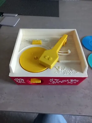 Buy Vintage Collectable Fisher Price Record Player Toy With 5 Records 1971 Music Box • 22£