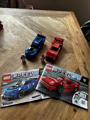 Buy LEGO Speed Champions: Ferrari F40 75890 AND Chevrolet Camaro ZL1 (75891) • 20£