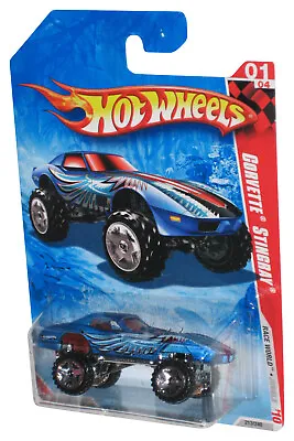 Buy Hot Wheels Race World '10 Jungle Blue Corvette Stingray Car 213/240 • 11.04£