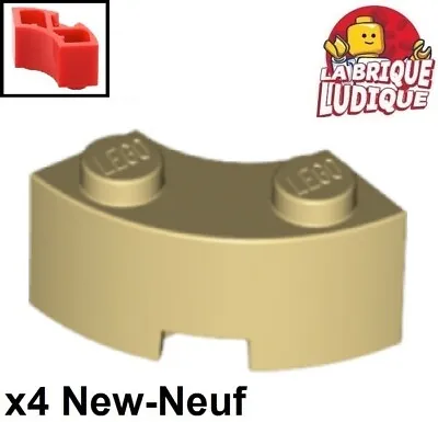 Buy Lego 4x Brick Round 2x2 Macaroni Rounded Beige/Tan 85080 New • 2.17£