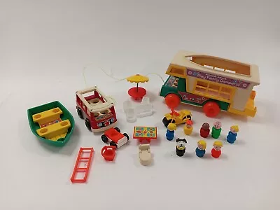 Buy Bundle Of Vintage Fisher Price Toys Collectors Lot Vehicles Figures And More • 9.99£