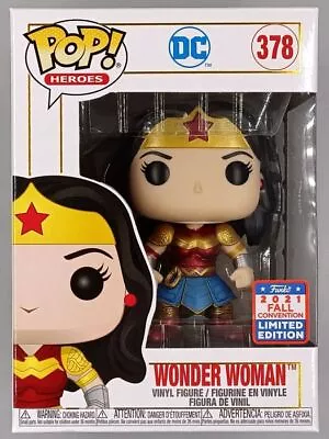 Buy Funko POP #378 Wonder Woman Metallic DC Imperial Palace 2021 Con & POP Protector • 41.24£
