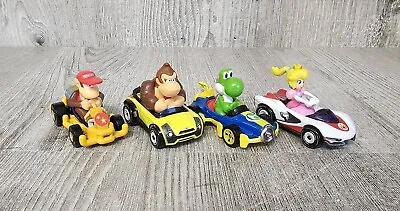 Buy Hot Wheels Mario Kart Bundle Princess Peach P-wing, Yoshi, Donkey Kong, Diddy Ko • 24.99£