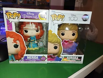 Buy Funko POP! Disney: - Merida - Disney Princesses & Disney 100 Aurora • 4.99£