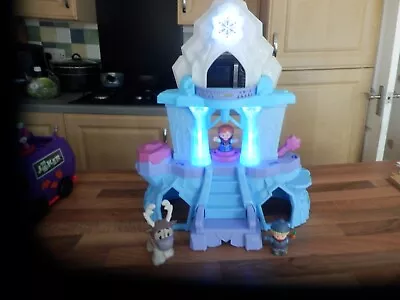 Buy Fisher-Price Little People Disney Frozen Elsa’s Enchanted Lights Musical Palace • 19.99£