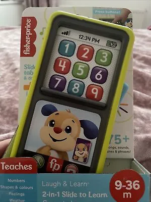 Buy Fisher Price Laugh & Learn 2-in-1 Slide To Learn Smartphone Ages 9+ Months • 12£