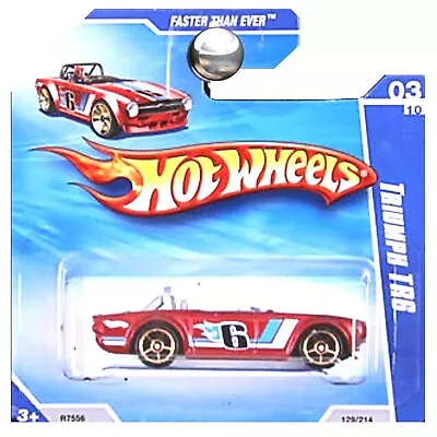 Buy Hot Wheels 2010 Faster Than Ever Triumph TR6 Red Htf Short Card RARE CARD NEW UK • 9.89£