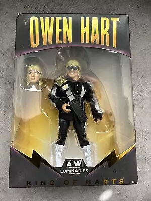 Buy New Wwf Aew Owen Hart Luminaries Jazwares Wrestling Figure • 42.49£