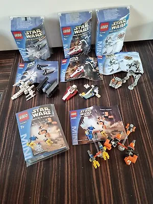 Buy Lego Star Wars Mini Sets 4484 4485 4486 4487 Podracer Xwing At-st Slave 1  • 12£