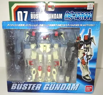 Buy Bandai 2003 Buster Gundam Advanced MS In Action GAT-X103 07 From Japan Rare New • 45.36£