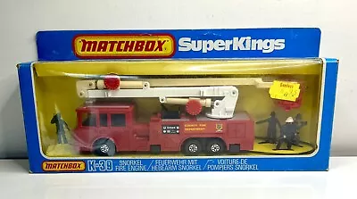 Buy Matchbox Superkings - K39 Snorkel Fire Engine - VNM In VGC Original Box • 45£