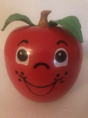 Buy Fisher-Price 1972 Happy Apple Vintage Red Chime Wobble Toy USA • 19.99£
