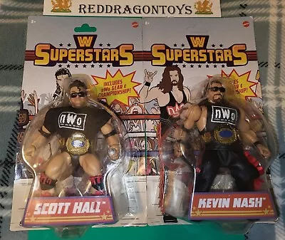 Buy WWE WCW SUPERSTARS RETRO FIGURES NWo OUTSIDERS SCOTT HALL KEVIN NASH NEW SEALED • 45.99£