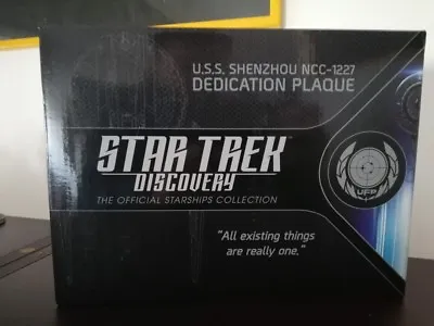 Buy Eaglemoss Star Trek Discovery Starship Collection Uss Shenzou Plate • 20.57£