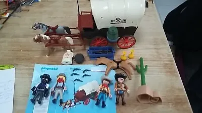 Buy PLAYMOBIL Western Set 5248 Covered Wagon With Raiders - 100% Complete • 20£