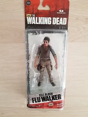 Buy Neca McFarlane The Walking Dead Figure Cellblock Flu Walker NEW ORIGINAL PACKAGING MOC NEW • 18.49£
