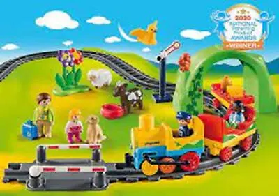Buy Playmobil 1.2.3 My First Train Set Railway 70179 Clearance  Bargain RRP £59.99 • 31.95£
