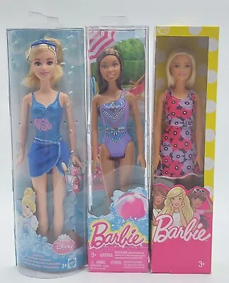 Buy Lot: 3x Mattel Doll: 2x Barbie + Disney Water Princess Cinderella / NrfB • 35.28£