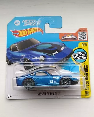 Buy 1/64 Hot Wheels Nissan Fairlady Z Blue Need For Speed Short Card JDM • 2.49£