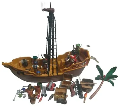 Buy Playmobil Pirates , Pirate Ship + Figures & Accessories Bundle • 21.51£