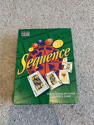 Buy ⭐️ Vintage SEQUENCE Five In A Line STRATEGY BOARD GAME Parker 1997 - SEALED ⭐️ • 20£