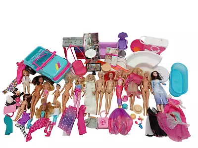Buy Barbie Mattel Off-Road Vehicle + 10x Large Dolls + 6x Small Dolls + Furniture • 9.99£