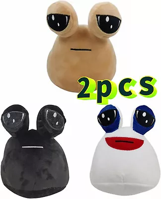 Buy 2pcs Alien Sad Pou Plush Toy Stuffed Animal Hot Game,Emotion Alien Plushie Gift • 11.99£
