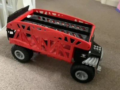 Buy Hot Wheels Monster Jam Truck Bone Shaker Transporter Carrier Lorry Red & Black • 14.99£