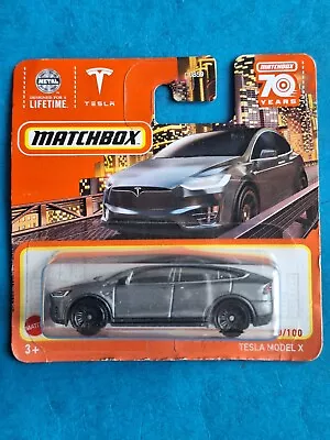 Buy Tesla Model X  1:64 70 Years 2023 Metal Mattel Wheels Toys 90 / 100 Mattel U1 • 8.19£