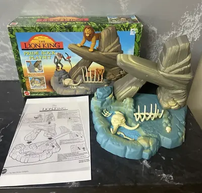 Buy Disney The Lion King Pride Rock Playset By Mattel With Box & Instructions 1990s • 89.99£