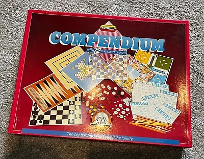Buy Vintage Compendium Board Games By Spears Games 12 Games Rare 1991 • 16.99£