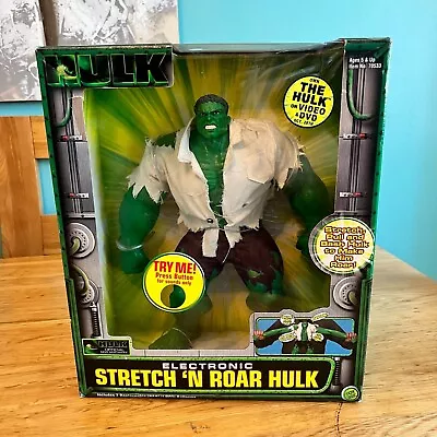 Buy Vintage 2003 Toybiz Stretch And Roar Hulk Figure Boxed Complete • 213.74£