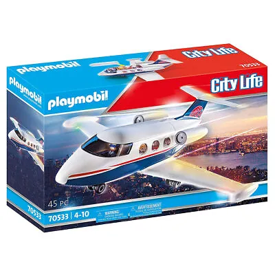 Buy Playmobil City Life 70533 City Life Private Jet Plane 45pc Playset Exclusive New • 39.99£