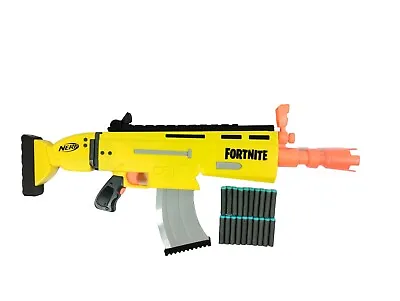 Buy Fortnite Nerf AR-L Motorized Blaster With 20x Soft Foam Darts Kids Fun Toy • 29.99£