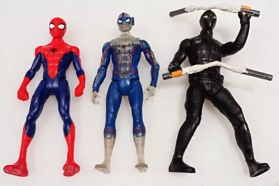 Buy Set Of 3 Marvel Spider-man 6  Figures Enhanced Hasbro Far From Home 2019 2017 • 2.99£