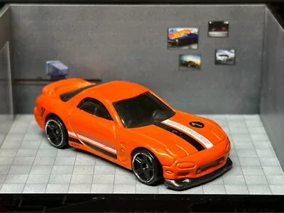 Buy 1/64 Hot Wheels 95 Mazda RX-7 Orange Loose Toy Gift JDM • 2.69£